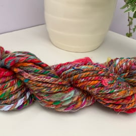 Hand spun art yarn. 