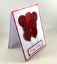 Handmade red balloons birthday card with matching gift tag - Image 5