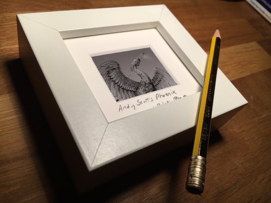 ANDY SCOTT'S PHOENIX, GLASGOW mini signed and framed print 