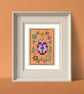 Ladybird Art Print: Folk-Art Botanical Insect Wall  (physical print) - Image 4