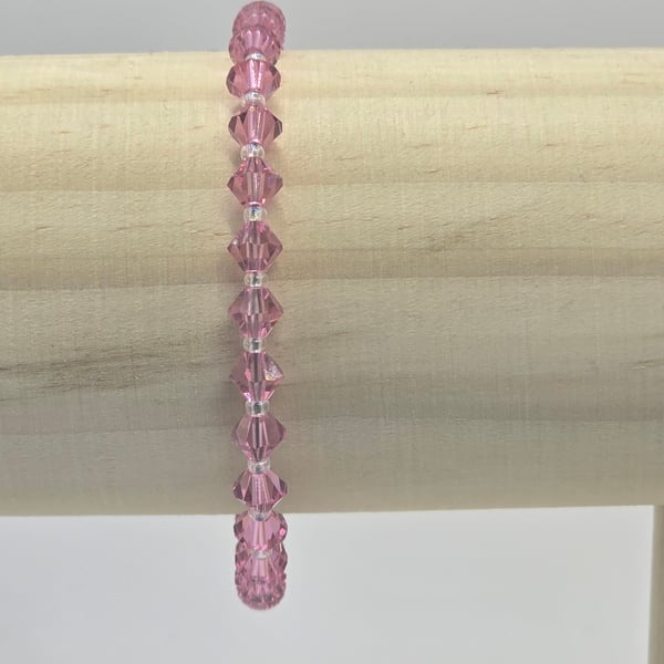 Preciosa Crystal Bracelet -  Rose