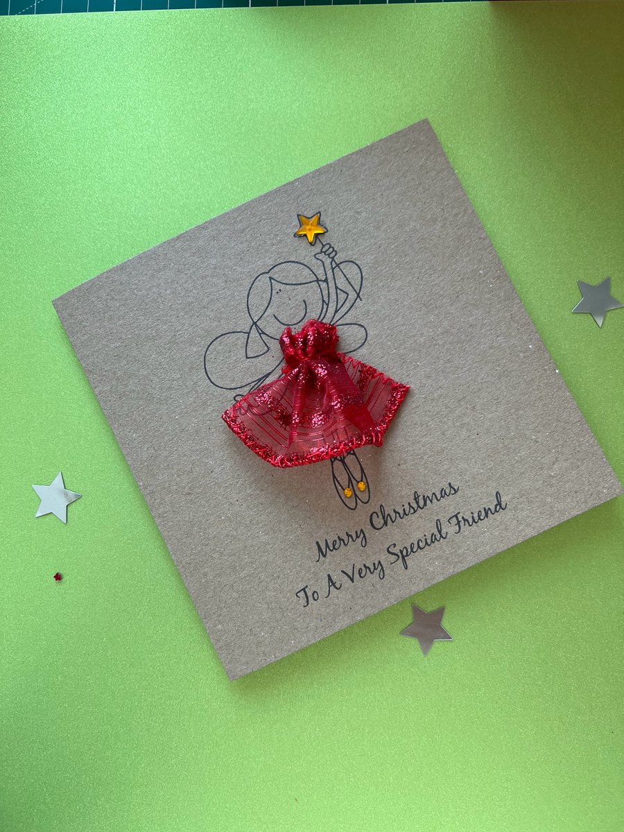 Fairy Christmas Card To A Special Friend 