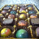 Chocolate Wright - box of 12 vegan Handmade Chocolates Box 