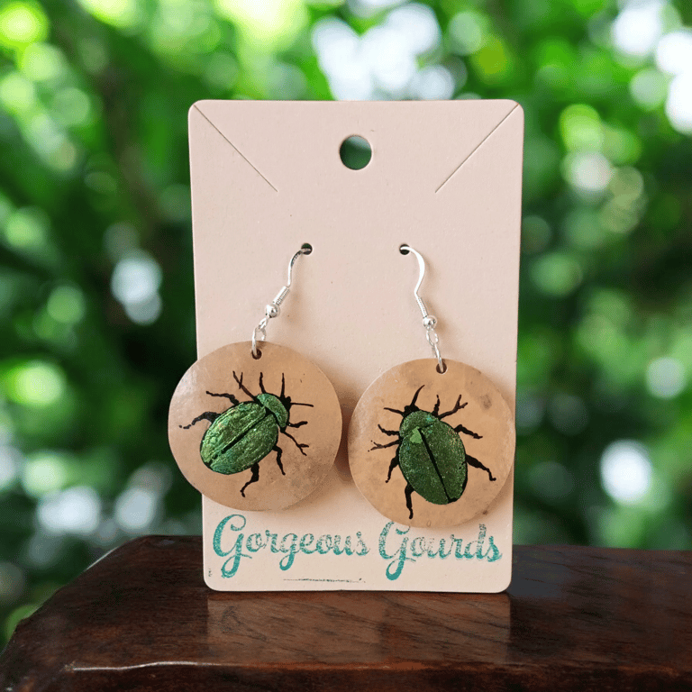 Bright Bugs Gourd Earrings