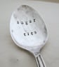 Handstamped Sugar T-ts Teaspoon, slight second - Image 1