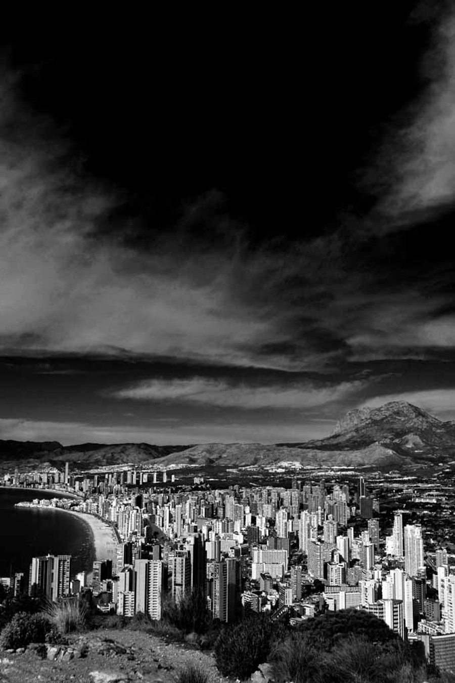 Benidorm Cityscape Skyline Costa Blanca Spain Photograph Print