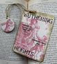 Handmade Wuthering Heights Toile Bookmark Funny Rude readers Gift charm 