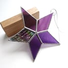 Stained Glass Star - Purple