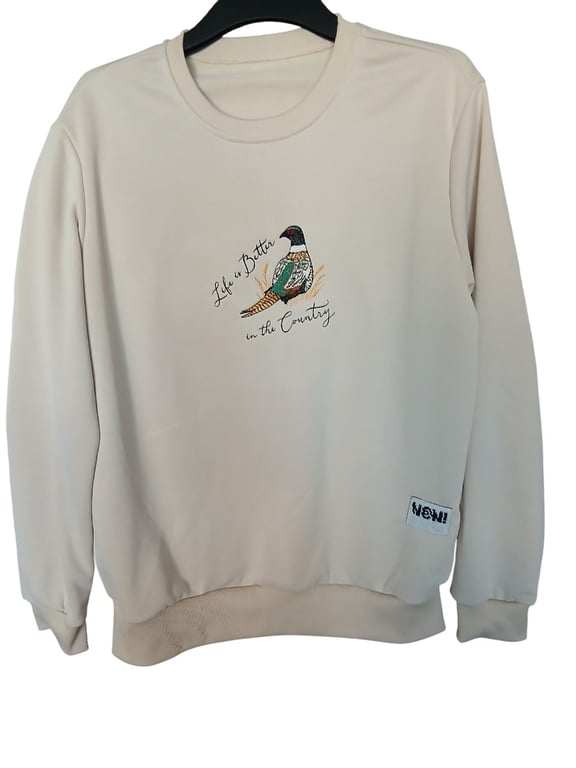 Gents Embroidered Sweatshirt, casual sweatshirt, pheasant sweatshirt