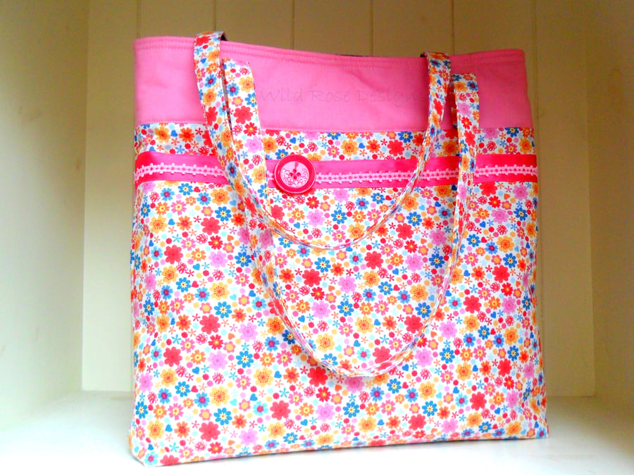 Tote bag in pink