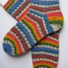 hand knit womens wool socks UK 4-6