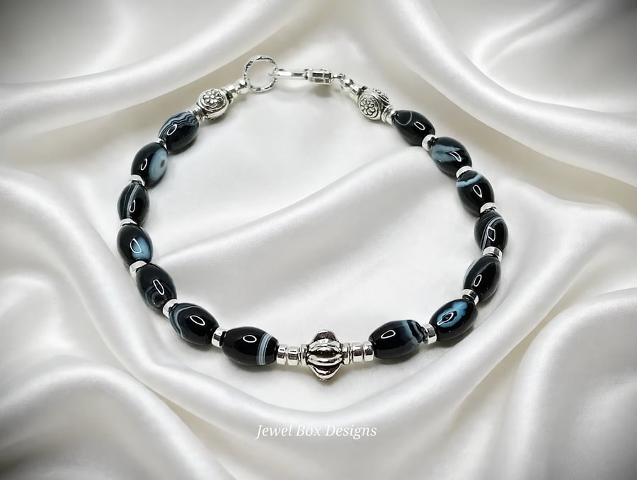 Botswana & Hematite Bracelet