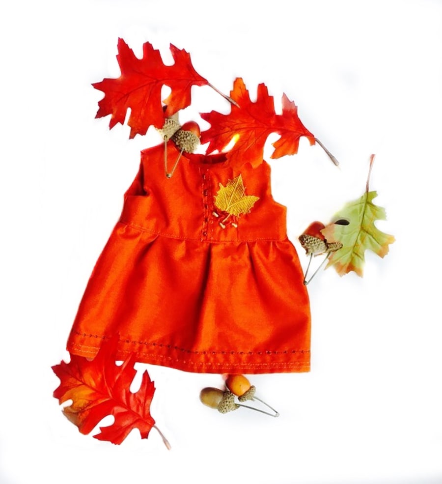 Reduced - Autumn leaf dress