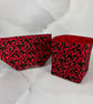 Chillis fabric basket, Chilli storage bin, Handmade - Image 4