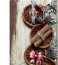 Live Edge Christmas Wooden Wall Plaque. Festive Robin & Dried Orange Wall Art - Image 6