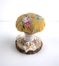 Floral Mushroom Pin Cushion with Pastel Flowers - Image 4