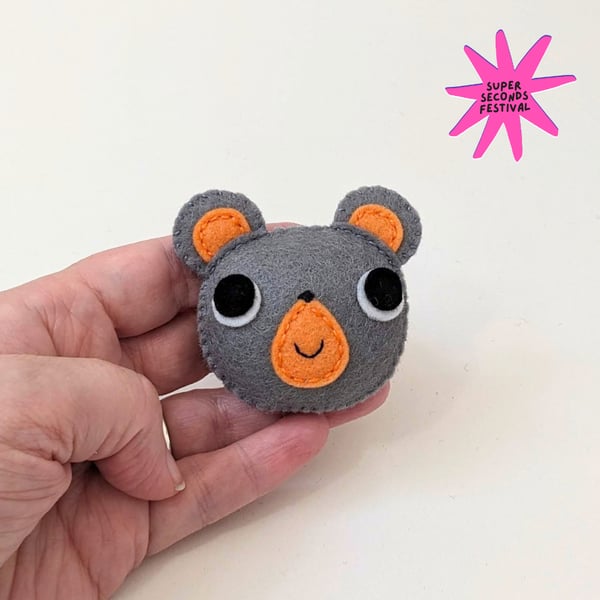 Little Bear Brooch - Super Seconds Festival