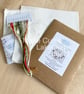 Wild Strawberry Heart Irish Linen Embroidery Kit - Image 4