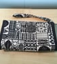 Black and Off-White Clutch Purse. Friend or Family Birthday Gift                 - Image 3