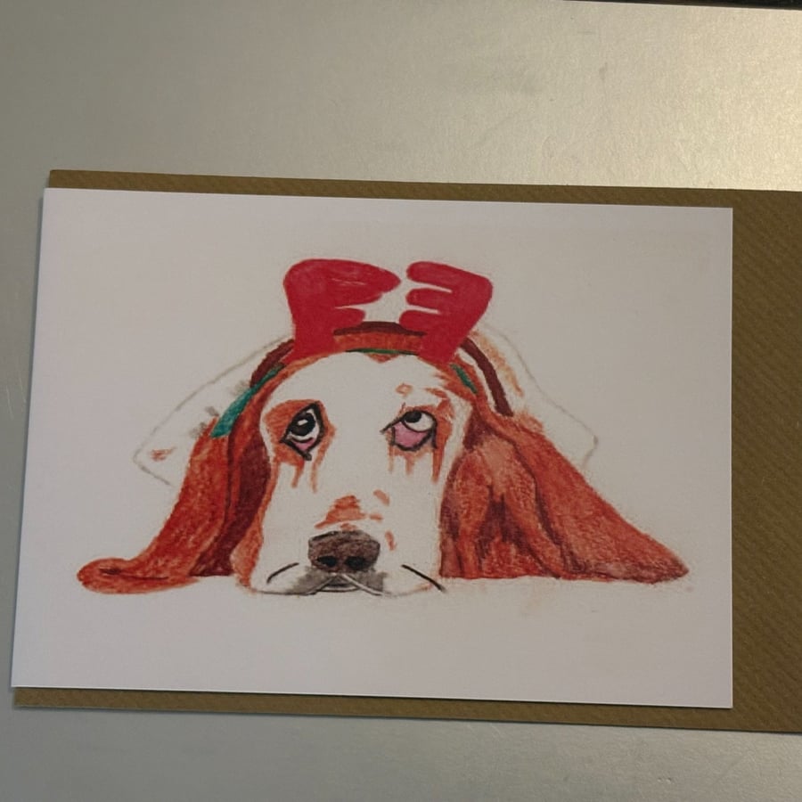 Have a woofing Christmas A5 Christmas Greeting Cards 