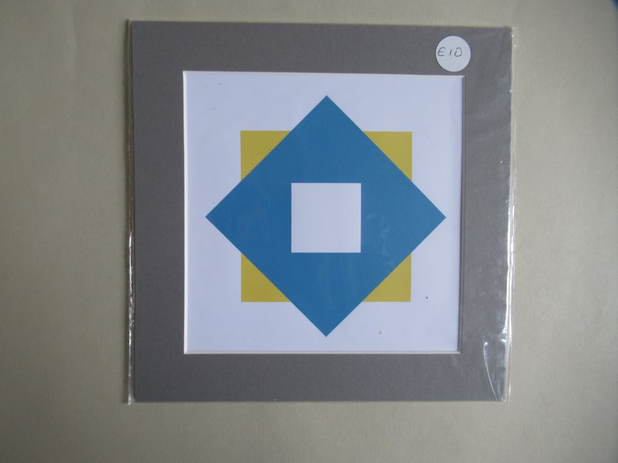 Classic squares, Print 8" x 8"