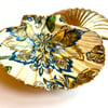Golden Blue. Hand Finished Dorset Scallop shell, Original Gift