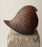 Textured raku fired round robin - Image 3