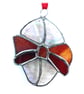 Easter Egg Suncatcher Stained Glass Handmade Red 007 - Image 2