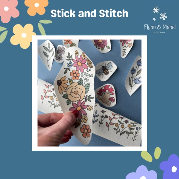 Stick and Stitch Bold Blooms