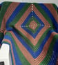 Handmade baby, square blanket with matching rattle - Image 4