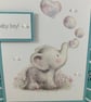 Cute elephant new baby boy card - Image 4