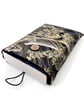 Japanese Cotton Book Sleeve - Black, Grey Ombre Wave Pattern  - Image 5