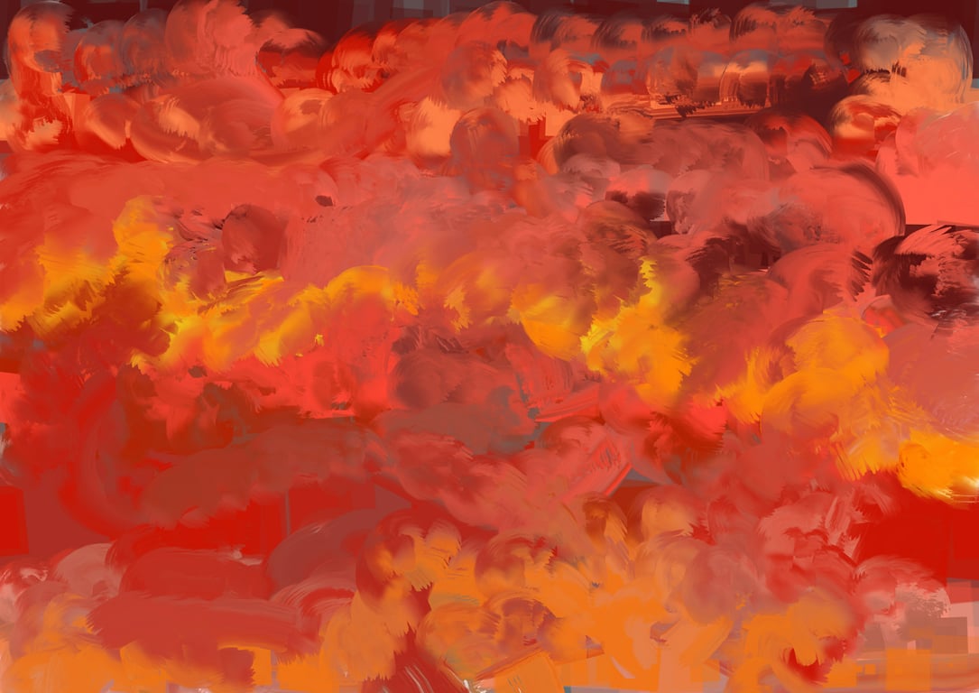 Blazing Horizon - A High Quality Rolled Canvas