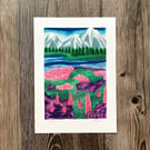 Mountains Nature Giclée Art Print