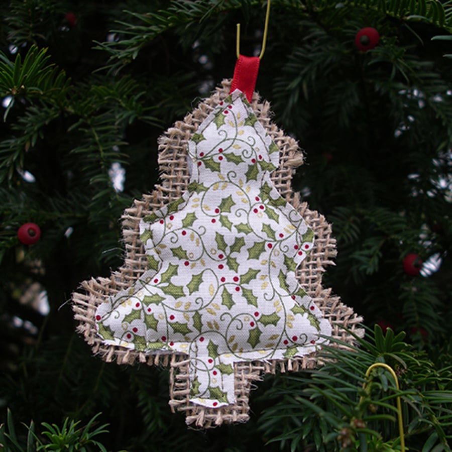 Holly Christmas Tree Decoration