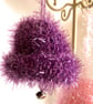 3 sparkly hand knitted Christmas bells  - Image 4
