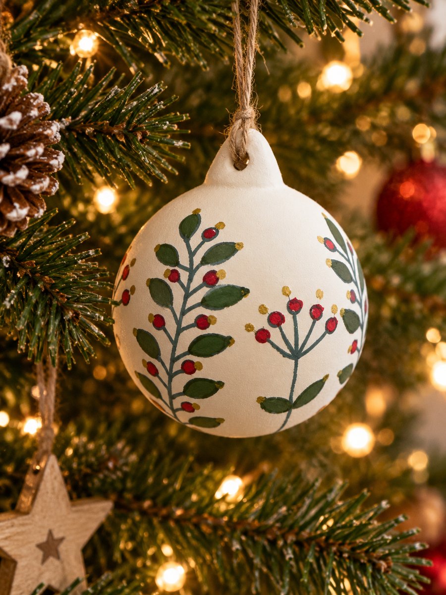 Hand painted Christmas Bauble 