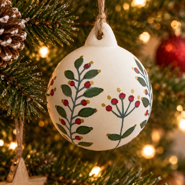 Hand painted Christmas Bauble 