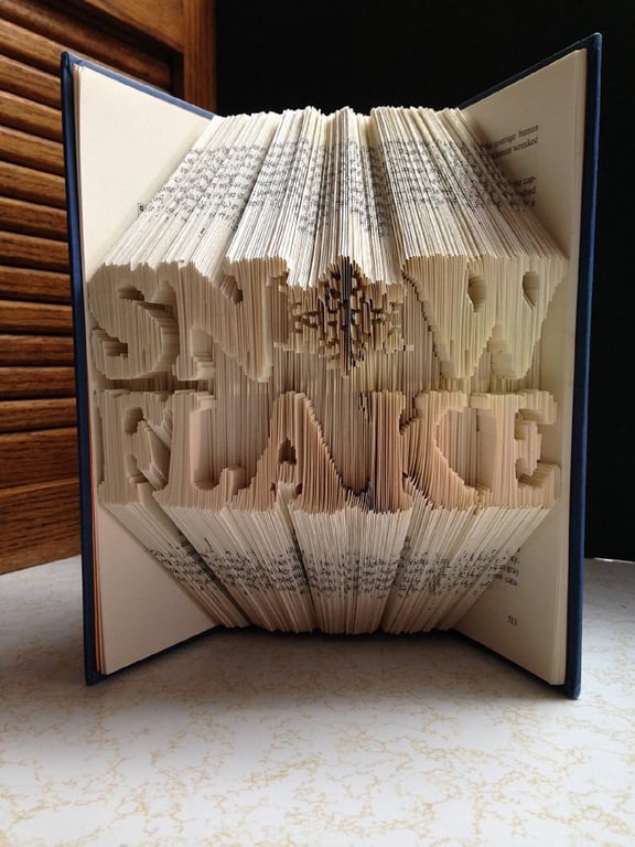 SNOW FLAKE COMBI Book Folding Pattern - EMAILED PDF PATTERN