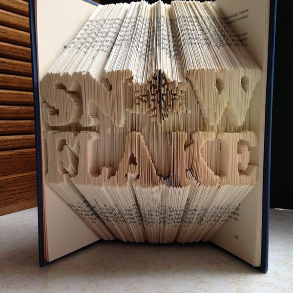 SNOW FLAKE COMBI Book Folding Pattern - EMAILED PDF PATTERN