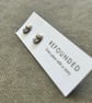 Frozen Charlotte Doll Face Silver Stud Earrings - Image 3