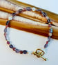 Pink Tourmaline And Iolite Bracelet - Handmade In Devon - Image 10