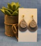Layered Botanical Teardrop Earrings