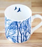 Fine china blue and white branch mug Seconds Sunday - Image 6