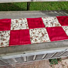 Lovely autumn berries, autumn or Christmas 2 sided handmade fabric table runner
