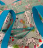 Handmade fully lined pale green damatians cotton tote bag with pockets - Image 3