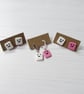 NEW pink and white marshmallow earrings LIMITED NUMBERS - Image 1