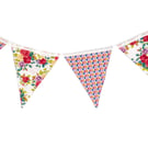 Floral Design Bunting, Bedroom, Lounge, Interior-Exterior Home Decor Garland