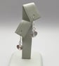Silver Heart Drop Earrings