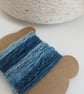 Small Mid Indigo Natural Dye Blue Textured Thread Pack - Image 4